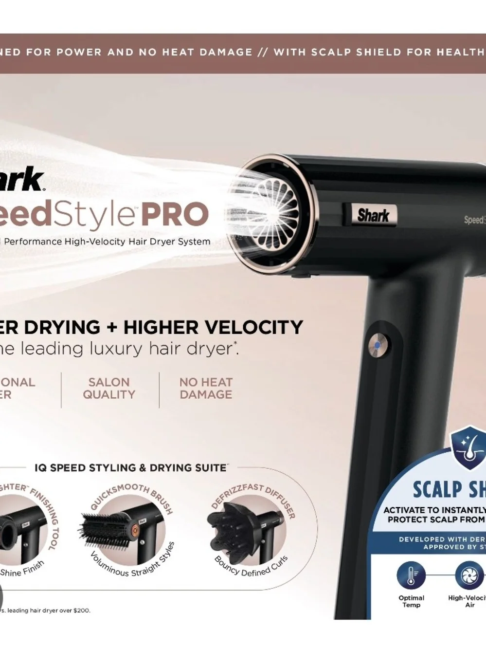 SpeedStyle PRO Men's Hair Dryer - Black